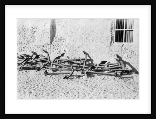 Anchors awaiting a buyer by Alan Villiers
