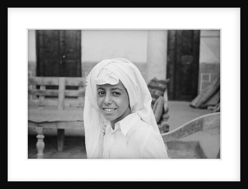 Portrait of a young Kuwaiti boy by Alan Villiers