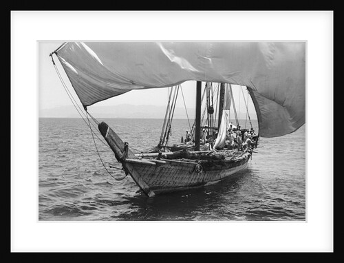 A heavily laden Kuwaiti boom by Alan Villiers