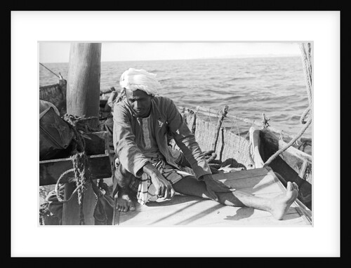 Ahmed, captain of the 'Sheikh Mansur' by Alan Villiers