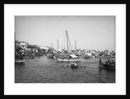 The dhow harbour, Mombasa by Alan Villiers