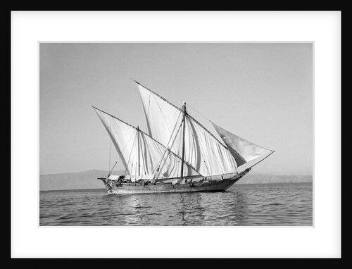A boom under full sail by Alan Villiers
