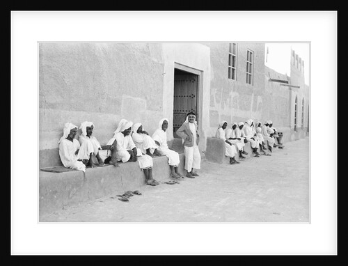 Sailors relaxing outside a merchant's house by Alan Villiers