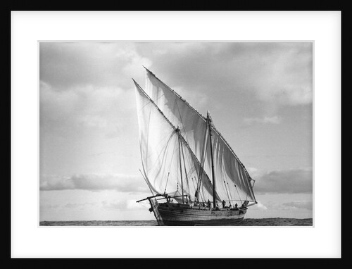 The 'Triumph of Righteousness' sailing high out of the water by Alan Villiers