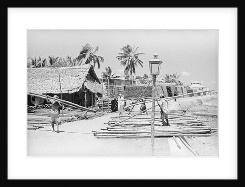 Lamu waterfront by Alan Villiers