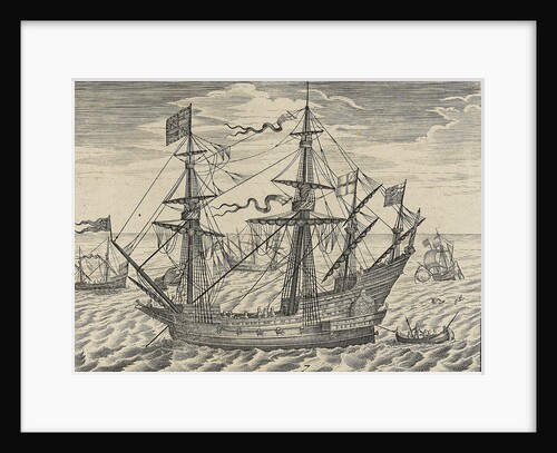 'Golden Lion' commanded by Henry Seymour by Claes Jansz Visscher the Younger
