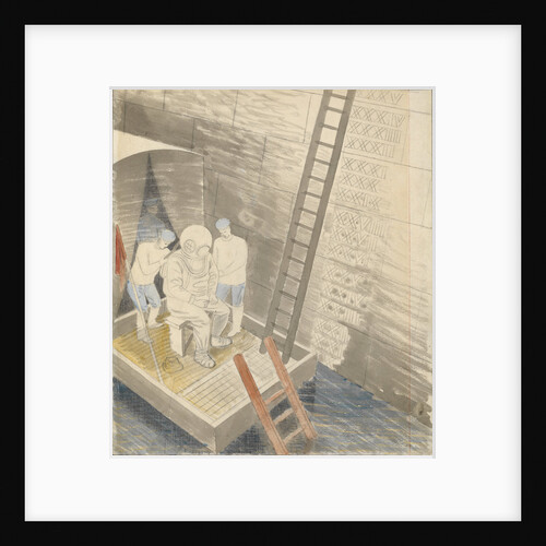 The Submarine Series: The diver by Eric Ravilious