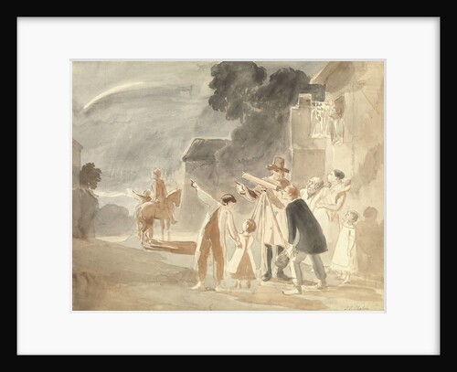 Looking at Halley's Comet, 1835 by John James Chalon