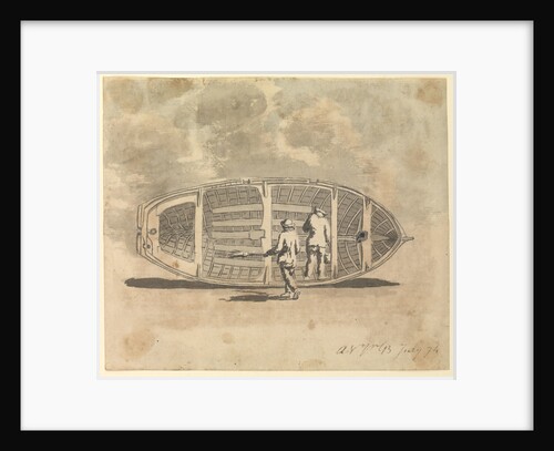 Seamen painting a jolly boat by Gabriel Bray