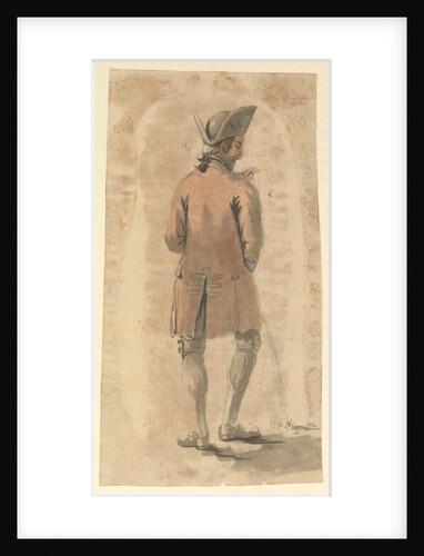 Back view of man urinating by Gabriel Bray