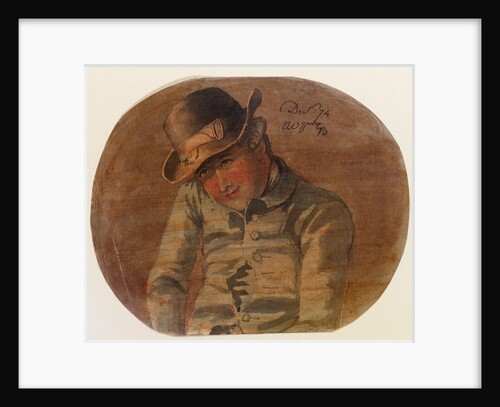 Half length portrait of a young man by Gabriel Bray