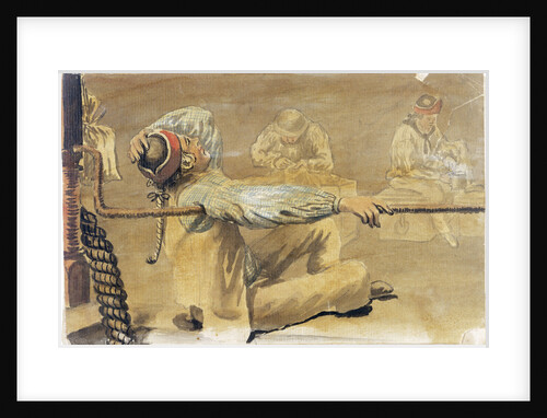 Seamen relaxing on the 'Pallas' by Gabriel Bray