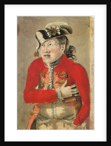 A man in a red frogged coat and tassled cocked hat by Gabriel Bray