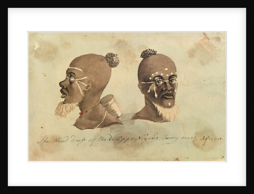 The Head Dress of the Wappo Negro's, Ivory Coast, Africa by Gabriel Bray