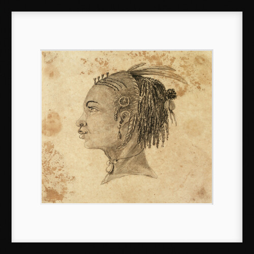 Head of a West African woman in left profile by Gabriel Bray
