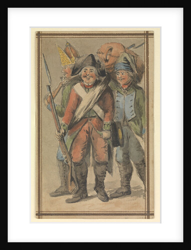 Three soldiers in uniform by Gabriel Bray