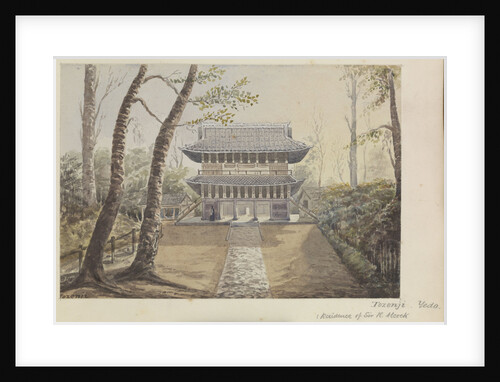 'Tozenji, Yedo. (Residence of Sir R. Alcock)' [Tokyo, Japan] by James Henry Butt