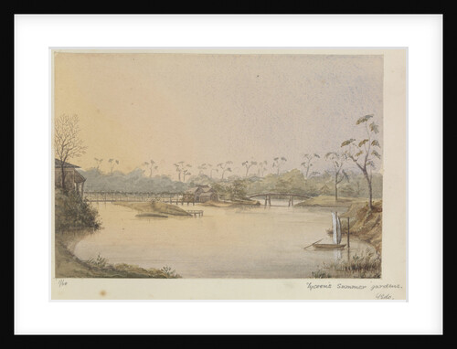 'Tycoon's summer gardens, Yedo' [Tokyo, Japan] by James Henry Butt
