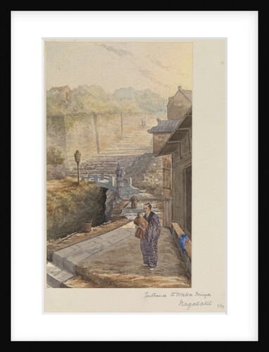 Entrance to Waka Miya, Nagasaki, Japan by James Henry Butt