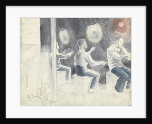 Submarine Series: Diving Controls whilst Submerged by Eric Ravilious