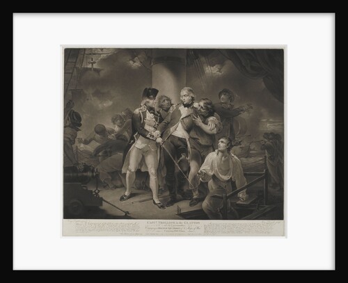 Capt. Trollope in the 'Glatton' of 54 Carronades Engaging a French Squadron of 8 Ships of War carrying 230 guns by Henry Singleton