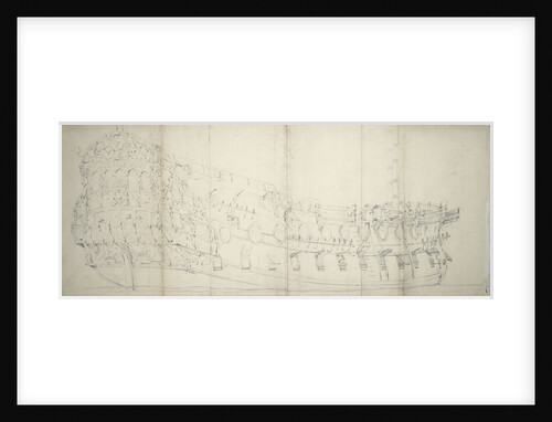 Portrait of an English third-rate ship by Willem Van de Velde the Younger