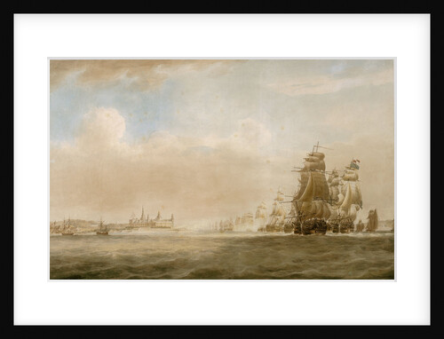 The British fleet off Kronborg Castle, Elsinore, 28 March 1801 [before the Battle of Copenhagen] by Nicholas Pocock