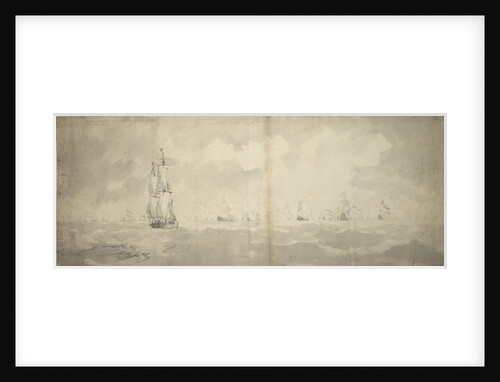 The Dutch fleet returning from Bergen, 3 September 1665 by Willem van de Velde the Elder