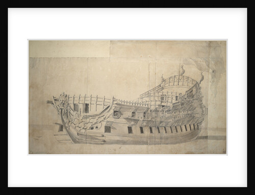 Portrait of the 'Lennox', 70 guns, built at Deptford in 1678 and rebuilt in 1701 by Willem van de Velde the Elder