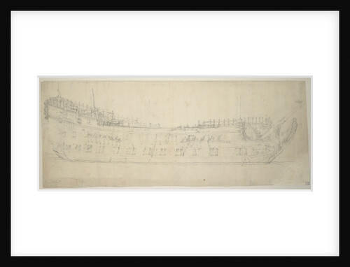Portrait of the 'Swiftsure', 64 guns, built in 1621 and rebuilt in 1653 by Willem van de Velde the Elder