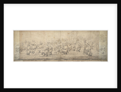 The Battle of Lowestoft, 3-13 June 1665 by Willem van de Velde the Elder