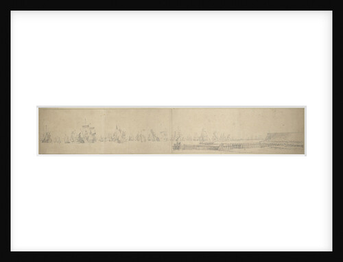 The Dutch fleet getting under way near Hellevoetsluis? October-November 1664 by Willem van de Velde the Elder
