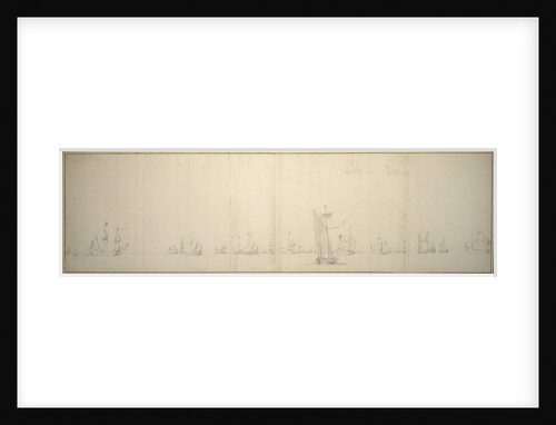 Van de Velde joining the Dutch Fleet, 27 August-6 September 1664 by Willem van de Velde the Elder