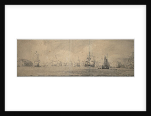 The Dutch Indiamen sailing towards Bok op Raa (Bjaelkero), 25 August-4 September 1665 by Willem van de Velde the Elder