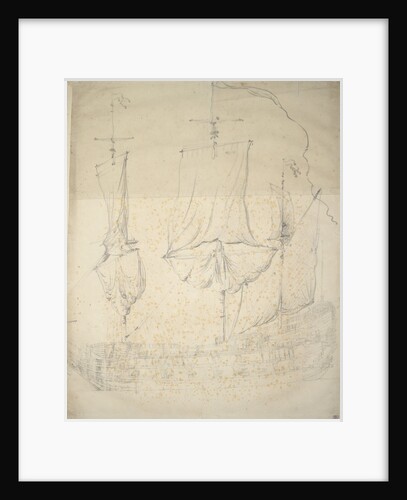 Portrait of the 'Rotterdam', 40 guns, built in 1635 and is last mentioned 1665 by Willem van de Velde the Elder