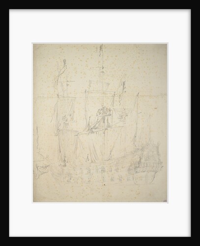 Portrait of the Utrecht? about 50 guns by Willem van de Velde the Elder