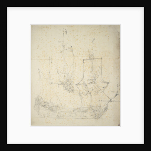 Portrait of a Dutch frigate by Willem van de Velde the Elder