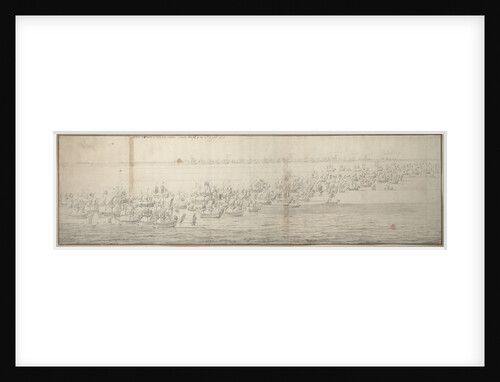 The Battle of the Texel (Kijkduin), 11/21 August 1673, first part by Willem van de Velde the Elder