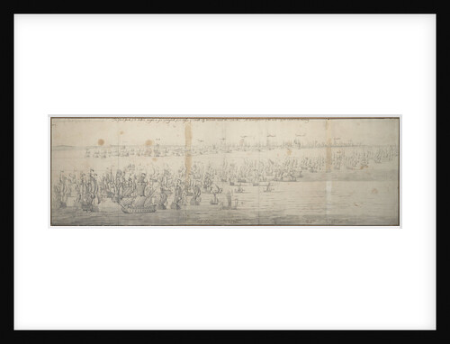 The Battle of the Texel (Kijkduin), 11[OS]/21 August 1673; first part by Willem van de Velde the Elder