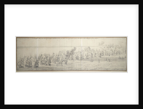 The Battle of the Texel (Kijkduin), 21 August 1673; second part by Willem van de Velde the Elder