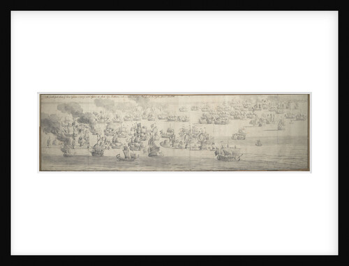The Battle of the Texel (Kijkduin), 11[OS]/21 August 1673, fifth part by Willem van de Velde the Elder