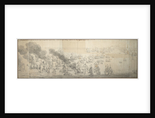 The Battle of the Texel (Kijkduin), 11/21 August 1673, sixth part by Willem van de Velde the Elder