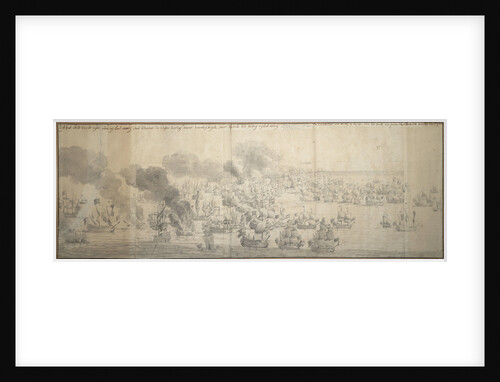 The Battle of the Texel (Kijkduin), 11/21 August 1673, seventh part by Willem van de Velde the Elder