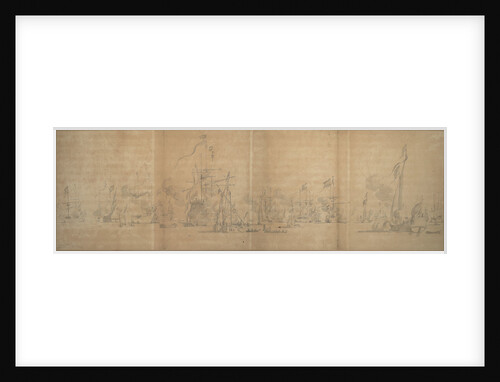 Visit of the Admiralty deputies to the Dutch fleet, October - November 1664 by Willem van de Velde the Elder