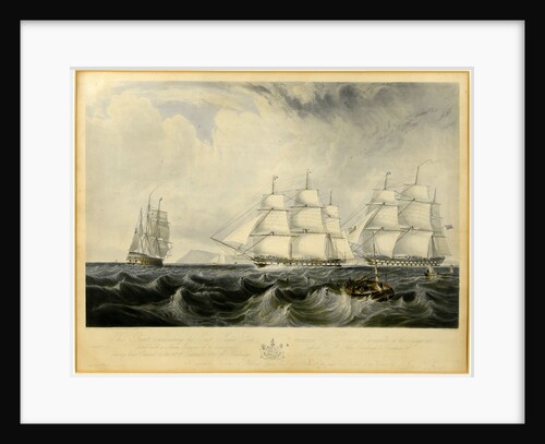 East India ship 'Vernon' by W.O. Geller