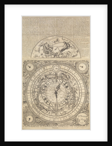 An Astronomical and Cronological Clock showing all the Most Usefull Parts of an Almanack by Jon Naylor