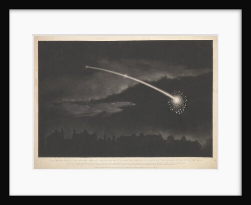 A representation of the meteor seen at Paddington about 12 minutes before 11 o'clock, on the evening of the 11 February 1850 by Matthew Cotes Wyatt