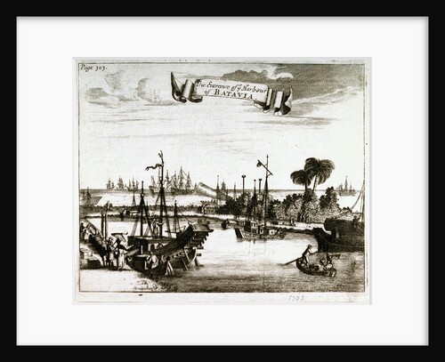 The Entrance of ye Harbour of Batavia' by unknown
