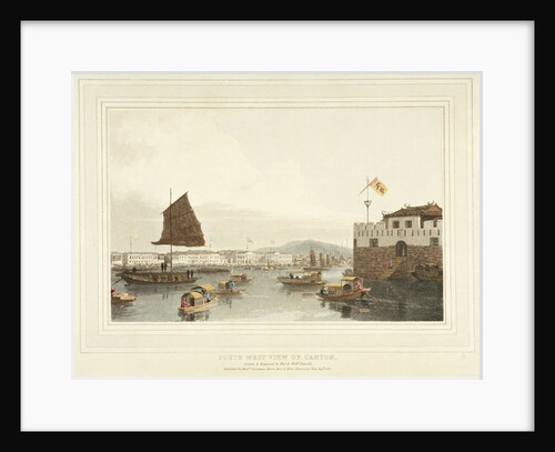 South west view of Canton by Thomas Daniell
