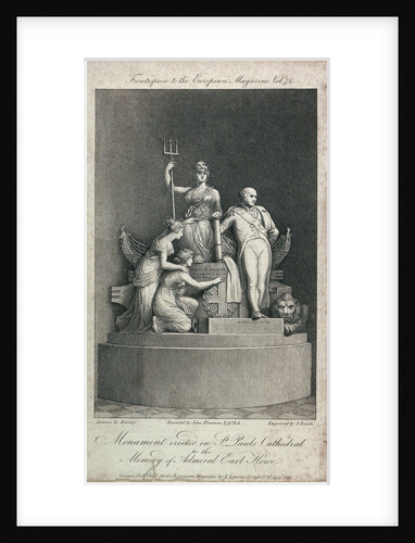 Monument erected in St Paul's Cathedral to the memory of Admiral Earl Howe by Burney